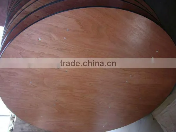 wooden round plywood tables