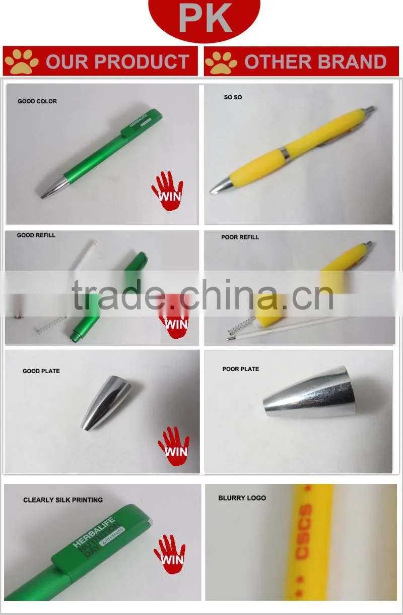 Multifunction Plastic Ballpoint Pen Led Pen Light