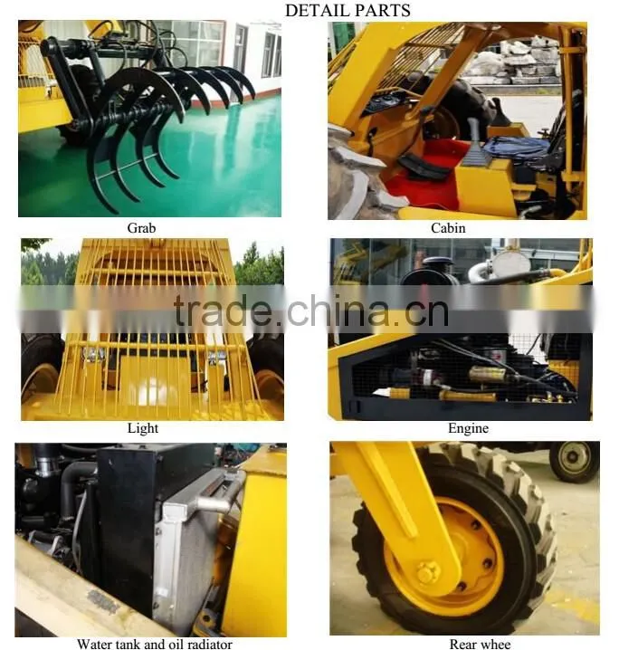 Agricultural sugarcane whole stalk loading equipment SL1000 / low price sugar cane loading machine/ 3 wheel sugar cane loader