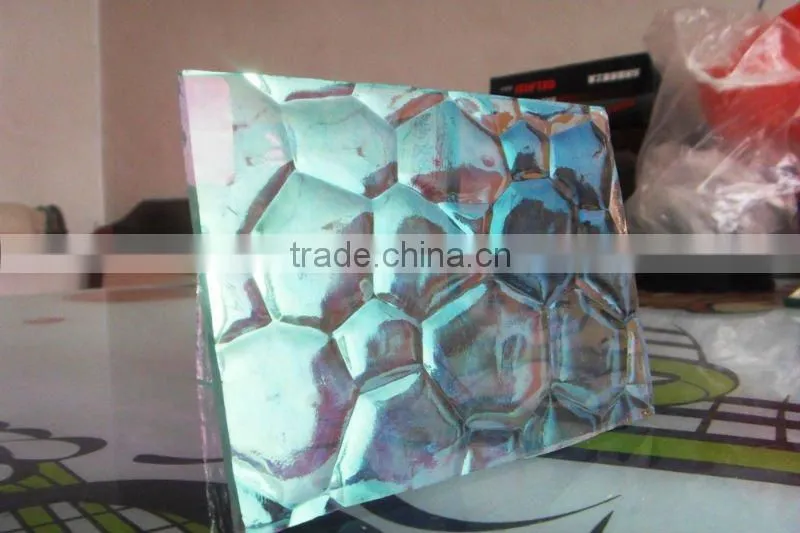 4mm tinted patterned glass