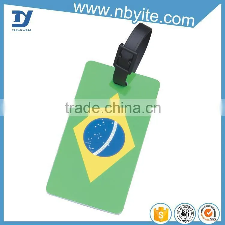 custom logo gorgeous plastic travel name tag luggage tag