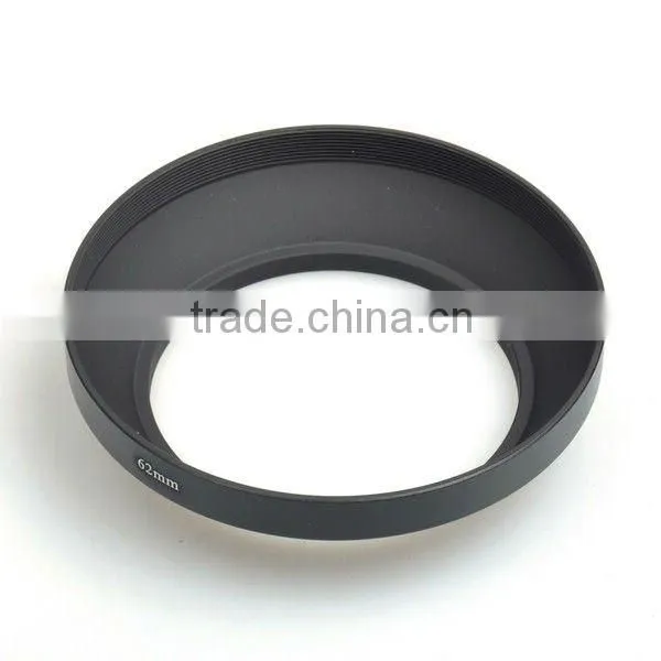 62mm Wide Angle Metal Lens Hood for Canon Nikon Screw-in mount