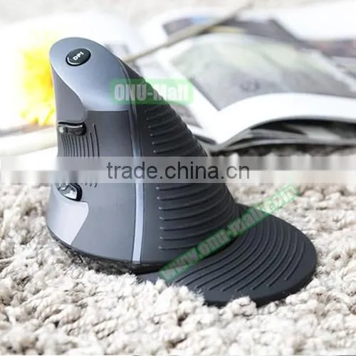 Shenzhen Factory OEM Delux M618 Wireless Vertical Ergonomic Mouse, USB Upright Laser Comfort Mice