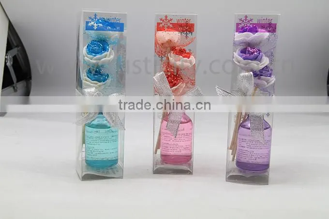 Aroma diffuser set with gift box flower reed diffuser
