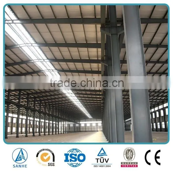 Large span durable prefabricated steel structure