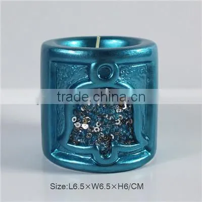 Cylindrical ceramic candle holder