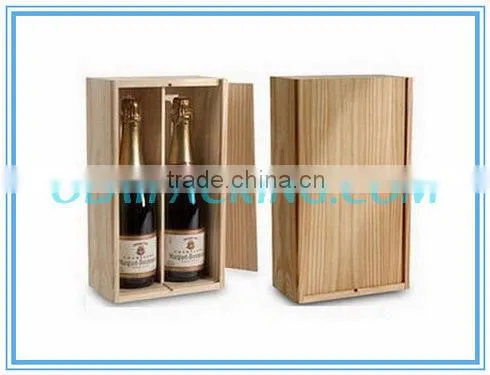 Classic wooden wine holder for 2 bottles