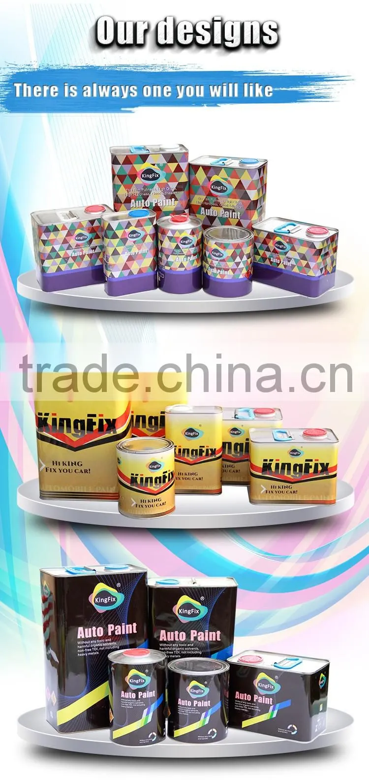 KINGFIX free samples clear auto paint sealer