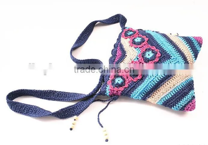 2016 fashion design shoulder bag national style nice bag women's woven bag