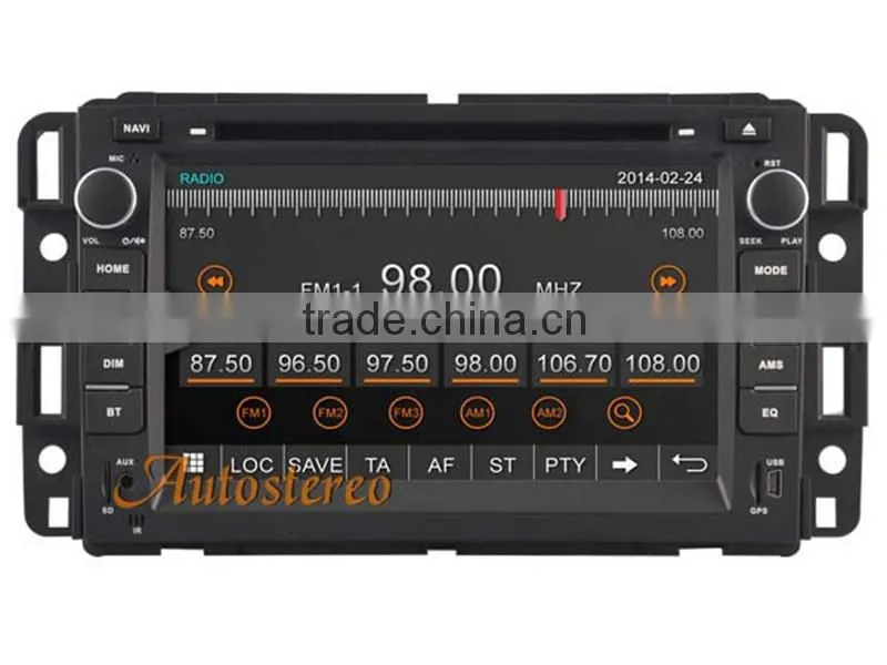 car double din dvd player for GMC YUKON/SUBURBAN/TAHOE/ACADIA car media system car gps navigation wifi