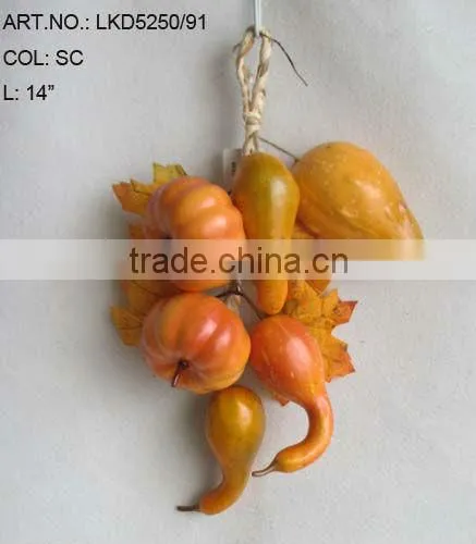 2013 New Artificial Fruits Fake Pumpkin 14 inch Artificial Pumpkin String