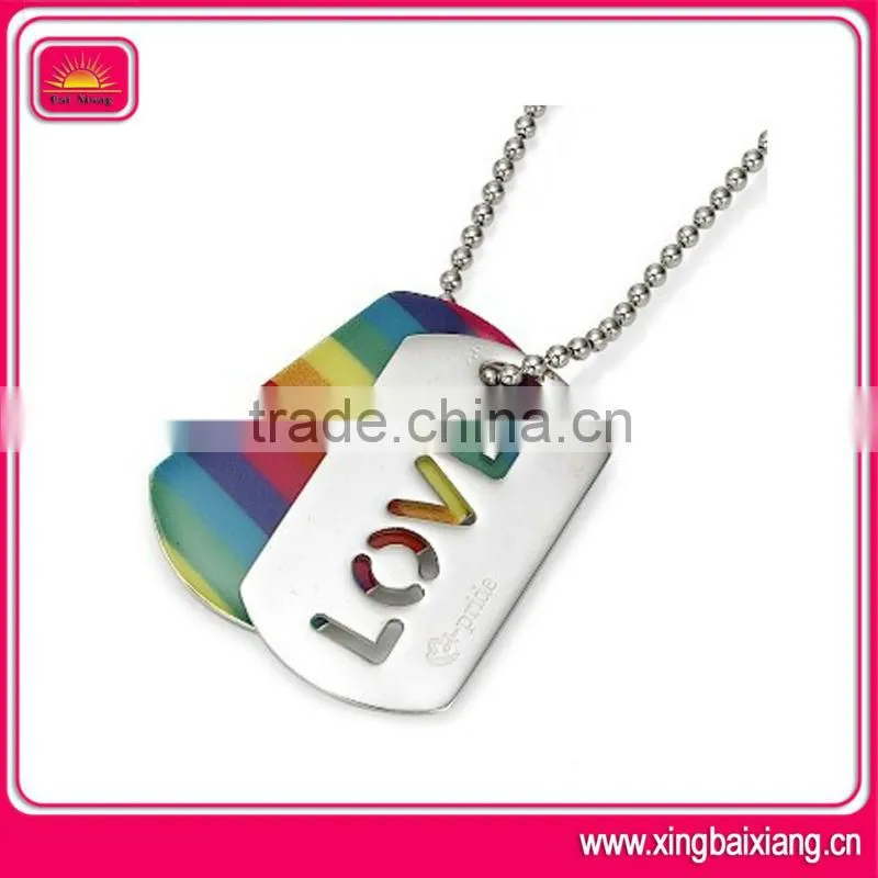 Fashion design customized gold plated dog tags
