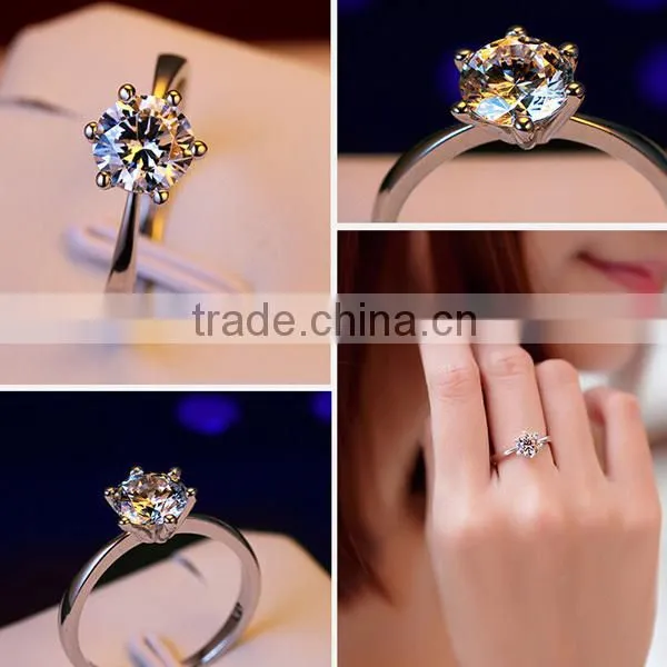 china factory direct sale diamond cz 925 sterling silver rings