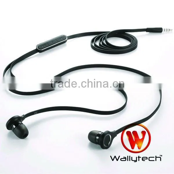 Flat Cable Earphone With Remote For SamSung S4