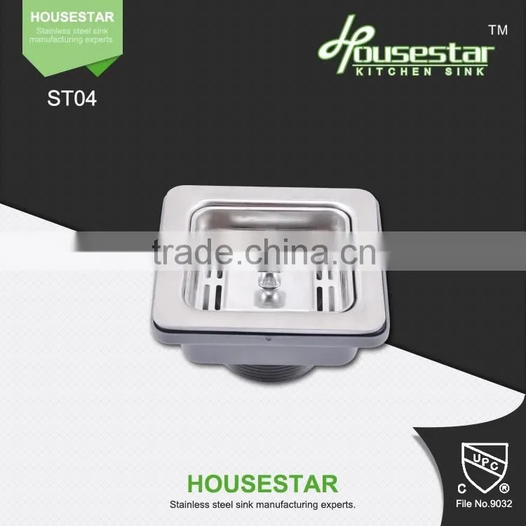 Kitchen Accessories Square Shape Strainer Used For Handmade Stainless Steel Sink Kitchen Sink