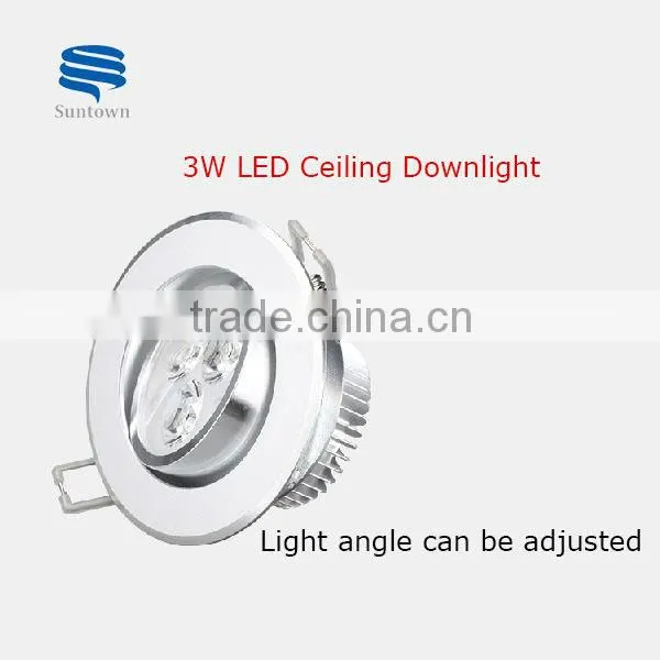 CE & ROSH approved 3W LED downlights with 2 years warranty