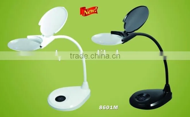 Led magnifier desktop led magnifying lamp table lamp magnifying glass