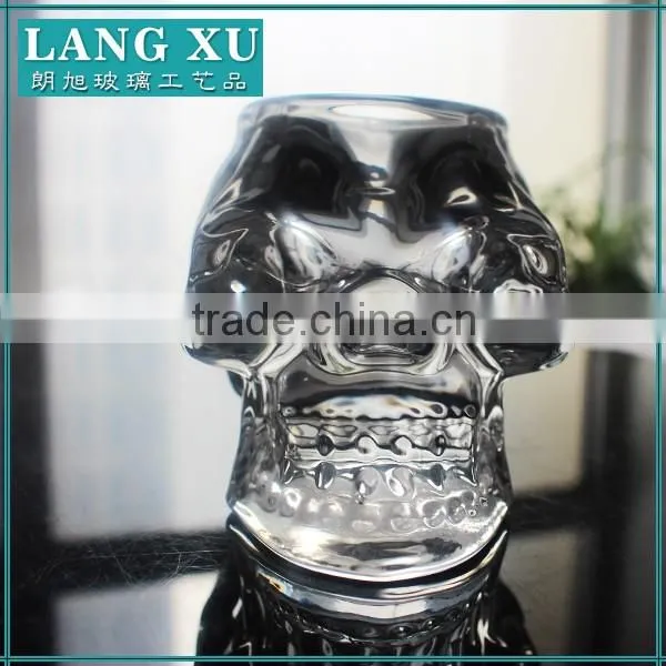 Glass skull candle holder wholesale for Candles