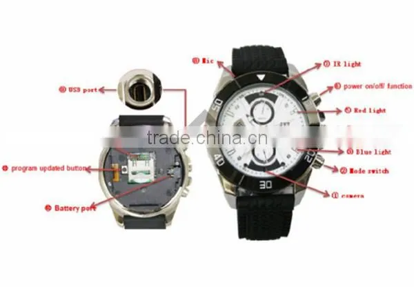 New HD 720P IR Night Vision Watch Camera