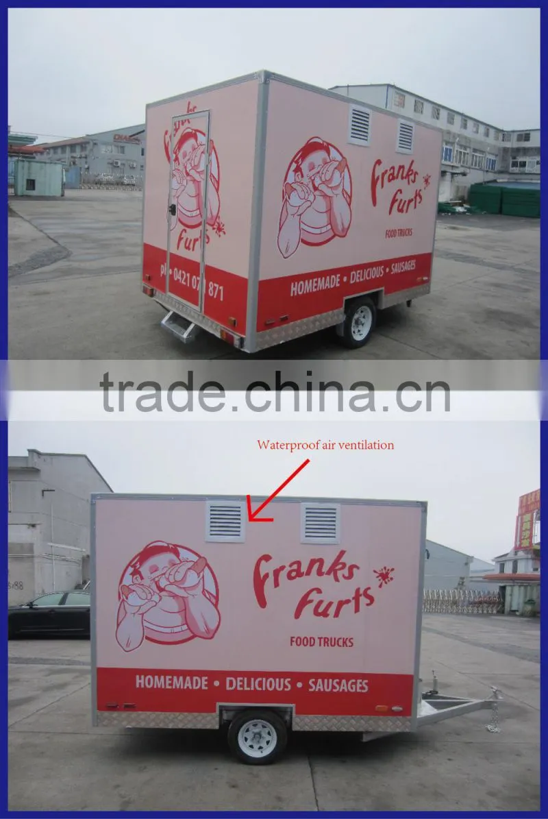 European quality , Chinese Price car food truck mobile food vending mobile food van for sale