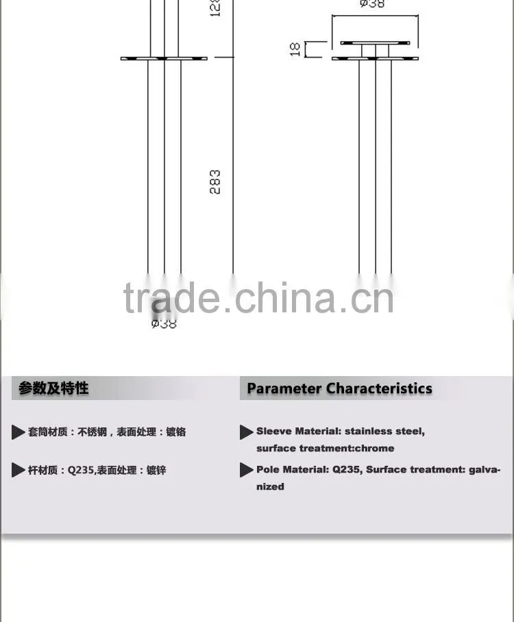 DLS CT-820 stainless steel coffee table lifting hinge