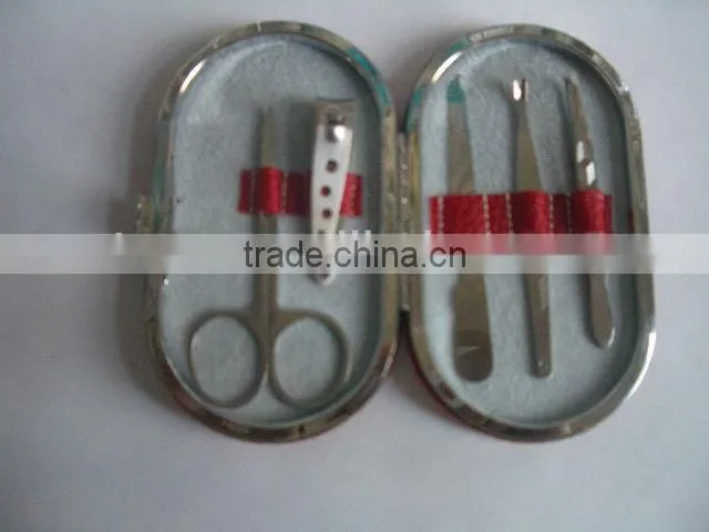 MRT-071 PU bag stainless steel 5pcs manicure set