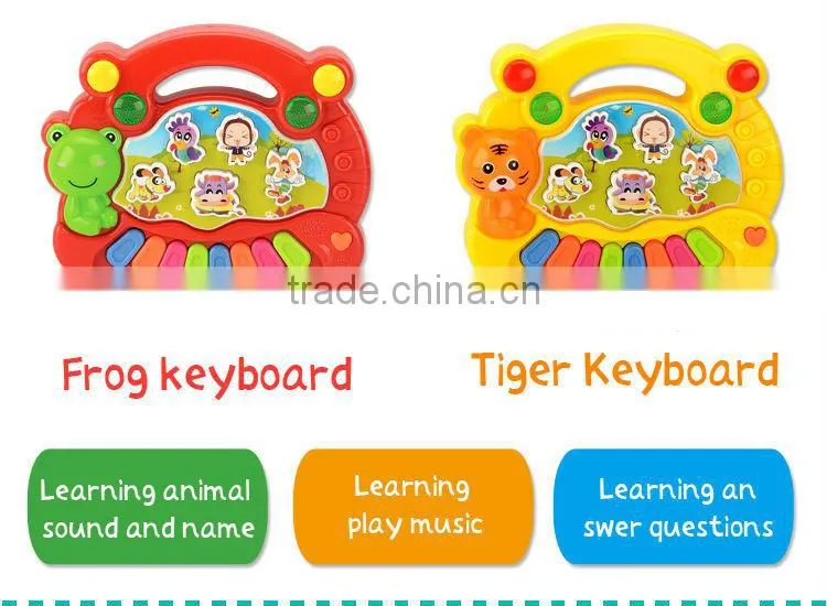 2015 very cheap battery operated toy cartoon keyboard Music Instrument