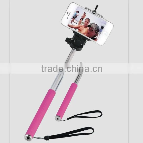 2014 Newest Design Handheld Self-shooting With Tripod By Digital Camera &Mobile Phone
