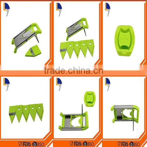 LANYI OEM Food Grade Colourful Plastic Fruit Vegetable Slicer