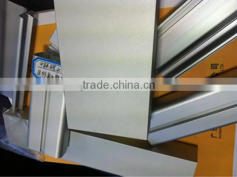 20um anodized polished chanical polishing oxidation process.chemical polishing.aluminum profile for shower factory