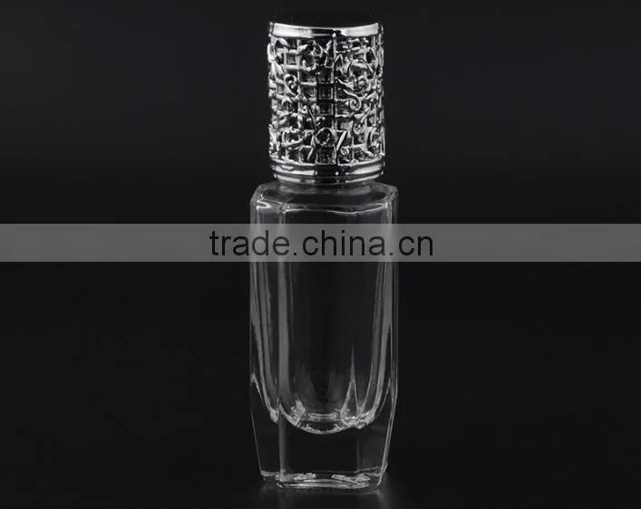 10 ml hexagonal colorful transparent glass bead bottle uv ball perfumel bottle