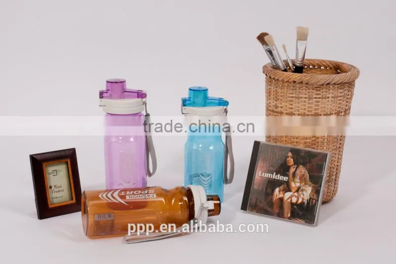 500ml with 700ml FDA eco-friendly material plastic drinking bottle,