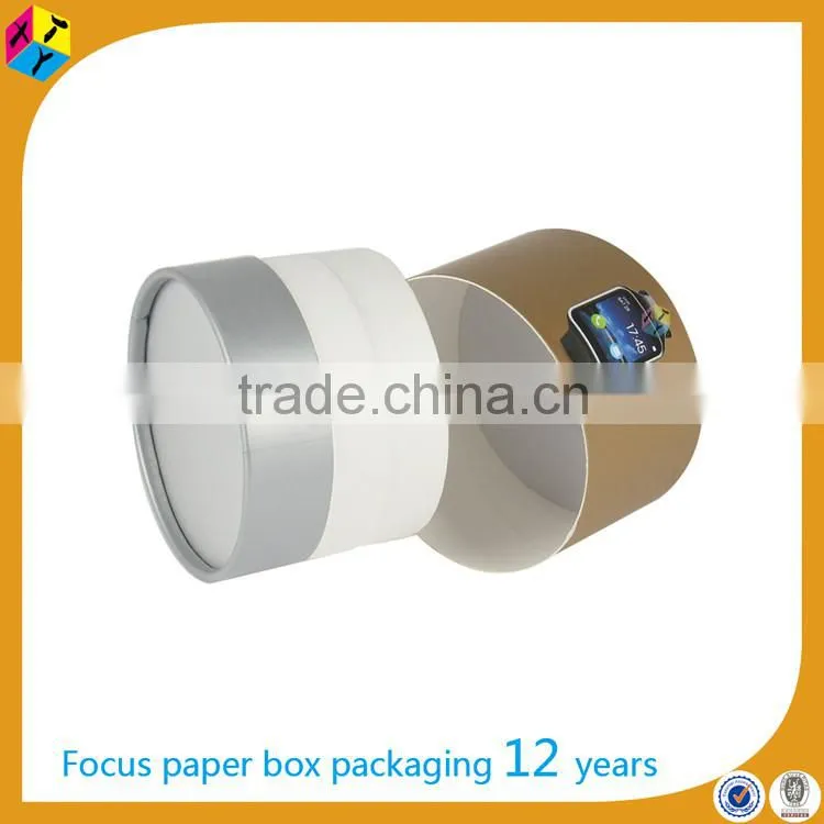 wholesale tube design cardboard paper watch packing