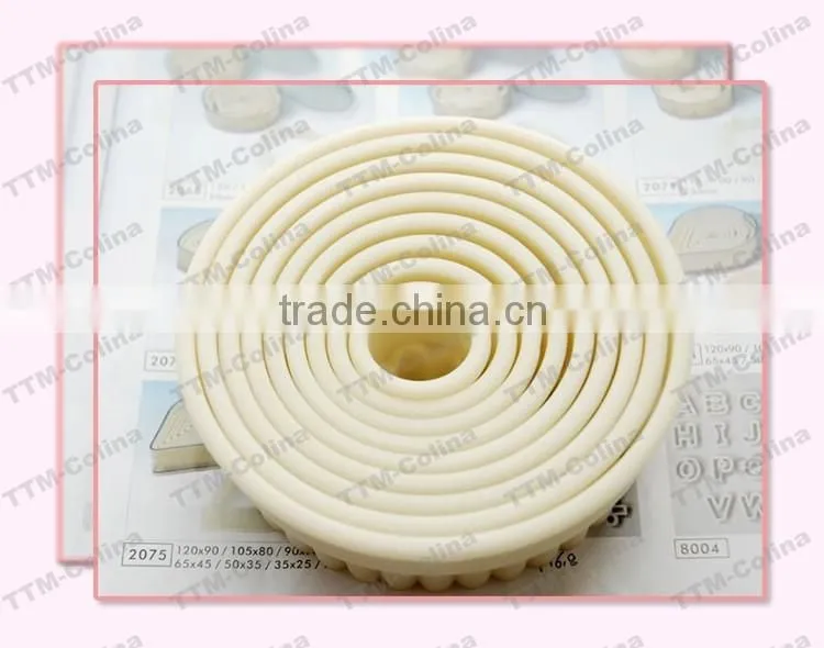 Plastic biscuit cutter smooth edge nylon flower shape cookie cutter