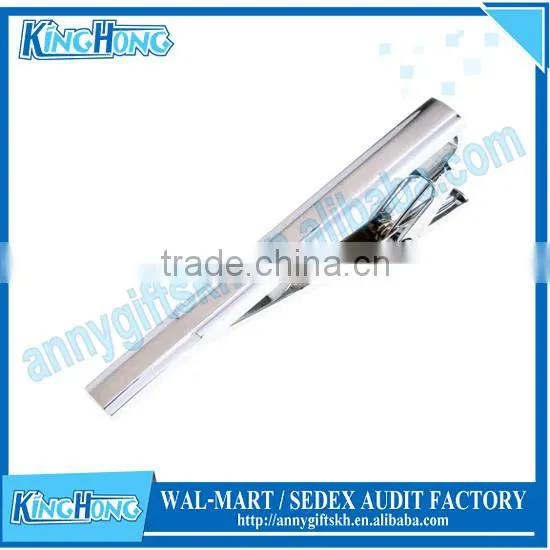 Hot sale silver tone simple metal crafts blank tie clip with animal