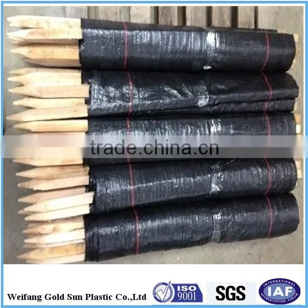 pp woven silt fence / weed control mat with selvedge