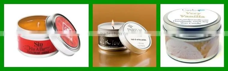 Metal Lid Tin Candle Branded Label Wholesale