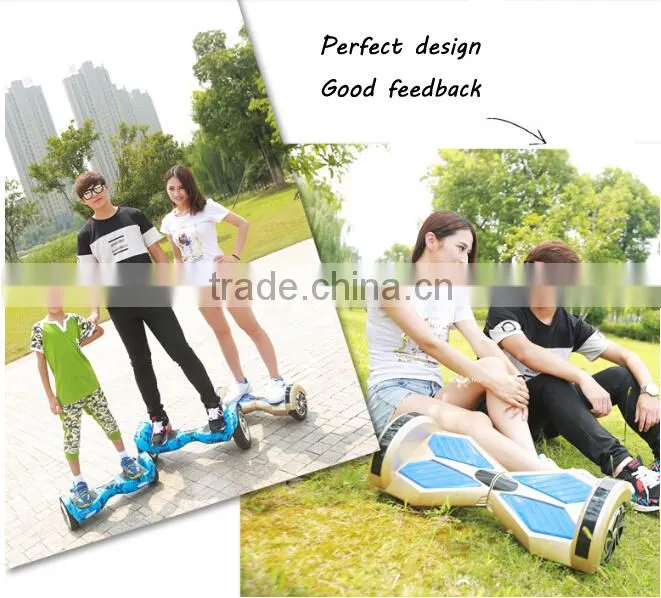 latest model 8 Inch 2 Wheel Self Balance Electric Standing Scooter With LED Light