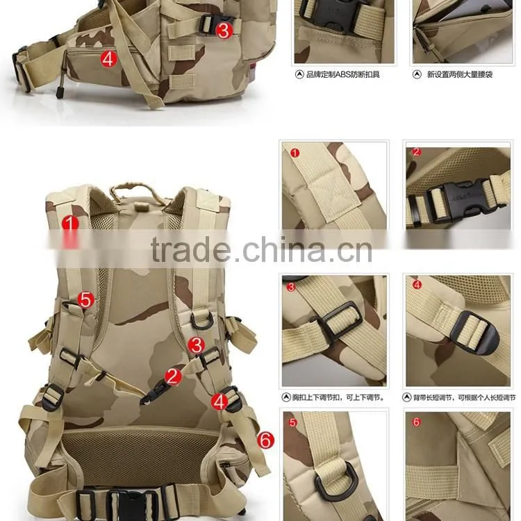High Quality Snow Camo Outdoor Backpack Tactical Military Backpack