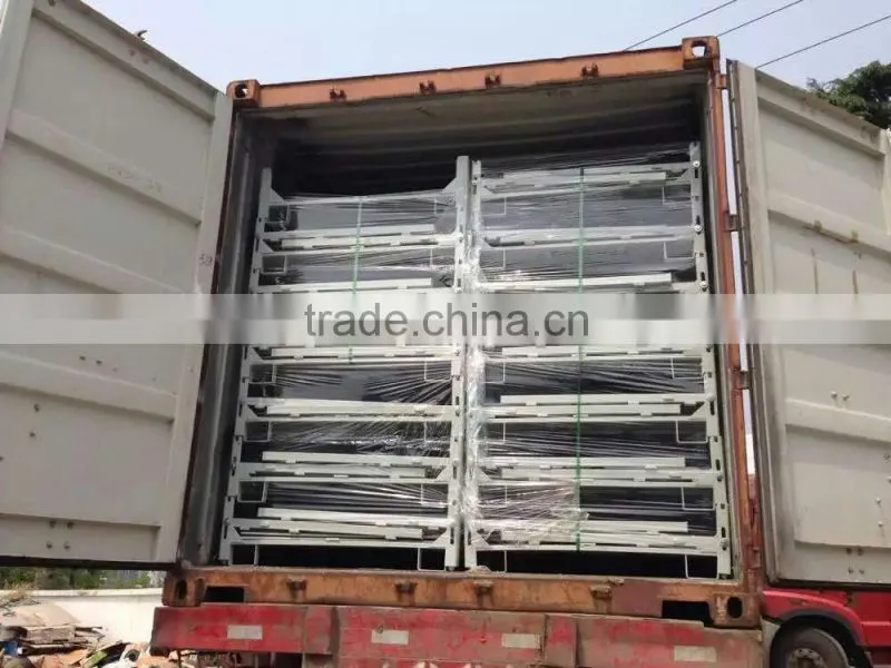 High quality rigid wire and bulk containers with durable casters easy to fold box pallet