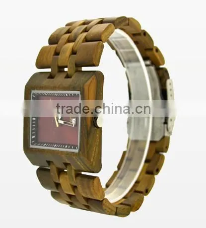 new arrivals 2016 china wood watch with big face for men