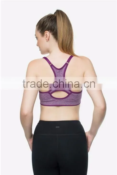 Workout Spinning Yoga Sports Bra Breathable Keyhole Bralette