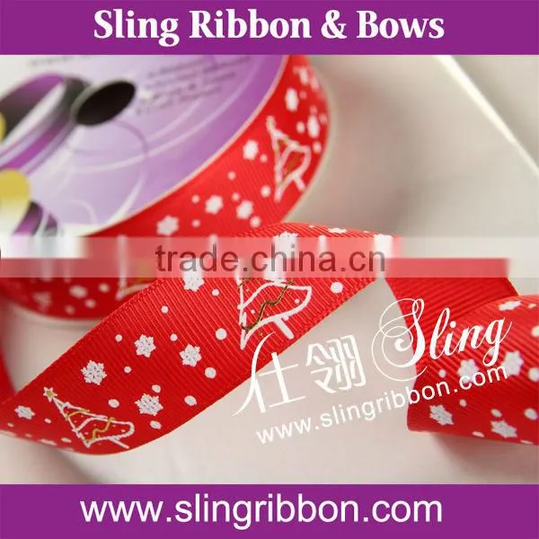 Cheap Christmas Celebrate It Ribbon Printed Grosgrain Ribbon