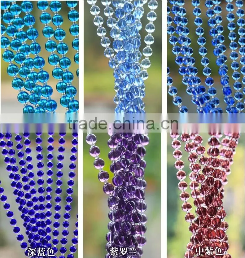Crystal round beads for decorative curtain