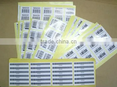 custom printed cosmetic pre printed barcode labels
