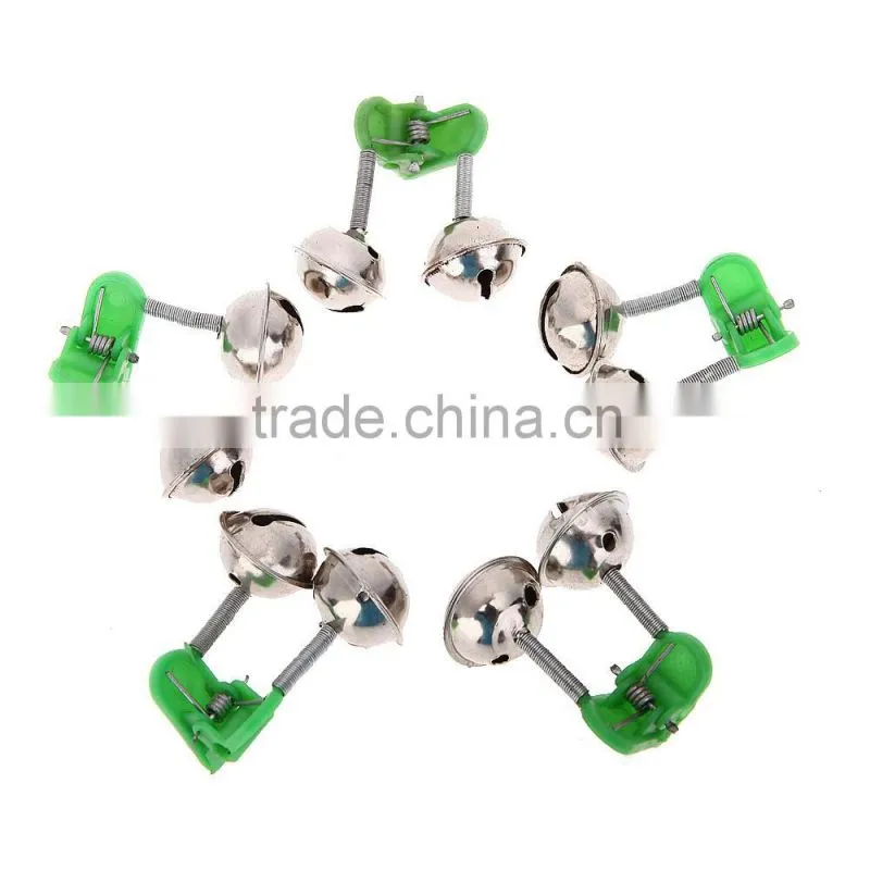 5Pcs Big Twin Bells Fishing Bite Alarm Clip on Fishing Rod Fishing Accessory