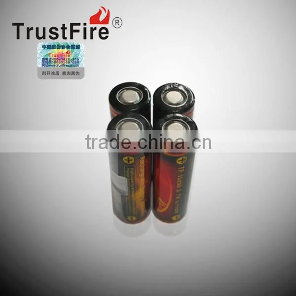 trustFire 3.7v icr 18650 battery rechargeable 3.7v icr 18650 li-ion rechargeable 3000mAh 3.7v cylinder lithium ion battery