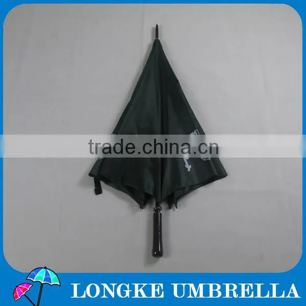31"green manual open Straight golf Umbrella with logo