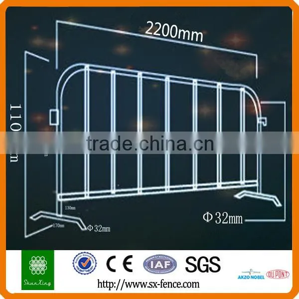 hot-dipped galvanized traffic crowd control barrier(Shunxing factory)
