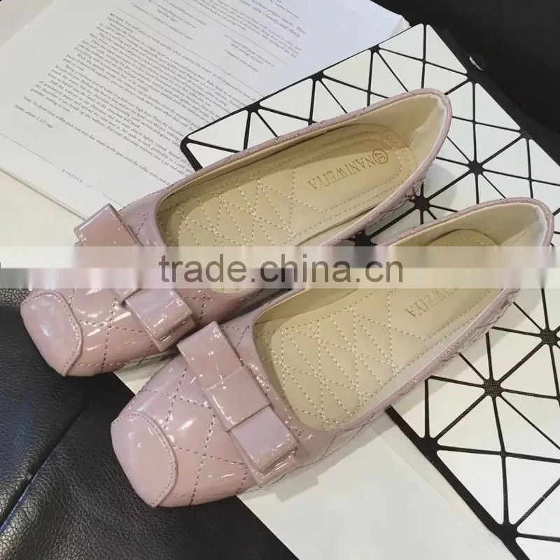 2016 most popular hot selling beautiful ladies flat shoes CP6898
